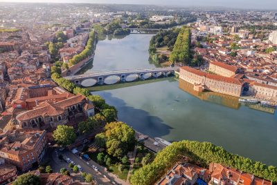 Vue aérienne de Toulouse © Rémi Deligeon
